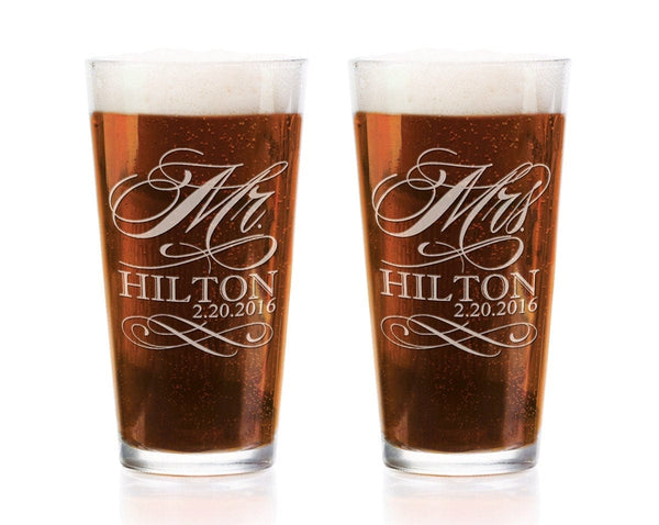 mi Pint Glasses - Set of 2