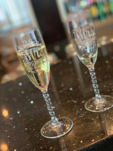 COUPLES GIFTS Mr. Mrs. Wedding Reception Celebratory Flutes Twisty Stem Groom Bride Champagne Glass Favor Gift for Couple Newlywed Mr Mrs Him Her Glasses