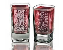 COUPLES GIFTS Wedding Shot Glasses Personalized  Mr Mrs Shot Glass Custom Engraved Wedding Party Name Date Weddding Favor Guests Idea Bulk Discount