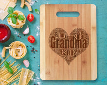 Custom Cutting Boards Bamboo Wood Cutting Board Wall Art Heart Personalized Words Farmhouse Kitchen Decorations for Mom Dad Father Daddy Parents Daughter Son Gift