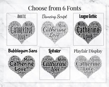 Custom Cutting Boards Bamboo Wood Cutting Board Wall Art Heart Personalized Words Farmhouse Kitchen Decorations for Mom Dad Father Daddy Parents Daughter Son Gift