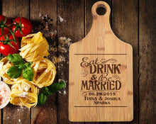 Custom Cutting Boards Eat Drink Be Married Custom Couples Cutting Board Bride Groom Wedding Favor Kitchen Decoration Engraved Anniversary Wife Birthday Home Decor