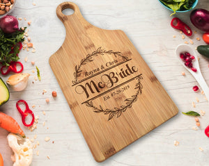 Custom Cutting Boards Future Mr. Mrs. Couples Engaged Newlyweds Engraved Paddle Cutting Board Personalized Soon to Be Married Rustic Gift Bridal Shower Wedding