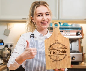 Custom Cutting Boards Future Mr. Mrs. Couples Engaged Newlyweds Engraved Paddle Cutting Board Personalized Soon to Be Married Rustic Gift Bridal Shower Wedding