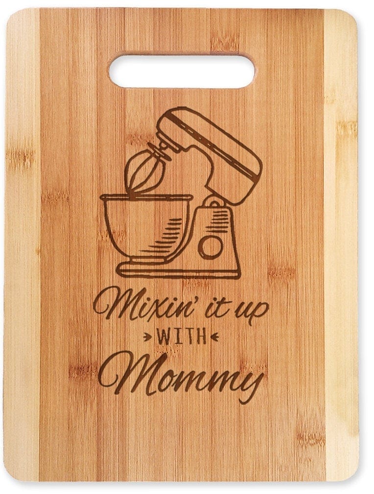 Custom Cutting Boards Mom Birthday Gift from Daughter Mix it Up Custom Kitchen Decor Cutting Board For Mommy from Son Mother Day Gift Grandma Christmas Present