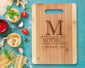 Custom Cutting Boards Newly Engaged Gift Personalize Cutting Board Kitchen Decor Cute Couple We Got Married Mr. and Mrs. Bridal Shower Favors Bride Groom Gifts