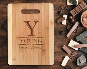 Custom Cutting Boards Newly Engaged Gift Personalize Cutting Board Kitchen Decor Cute Couple We Got Married Mr. and Mrs. Bridal Shower Favors Bride Groom Gifts