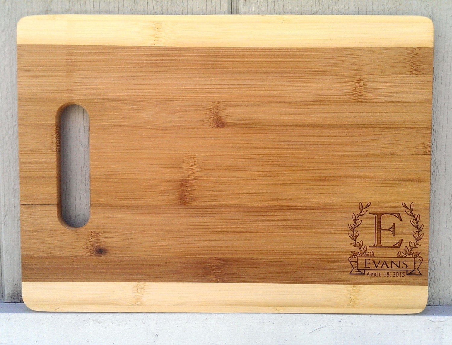 Custom Cutting Boards Personalized Retro Wreath Cutting Board Engraved Bamboo Personalized Custom Wood Cutting Board Christmas Gift Wedding Gift Housewarming Gift