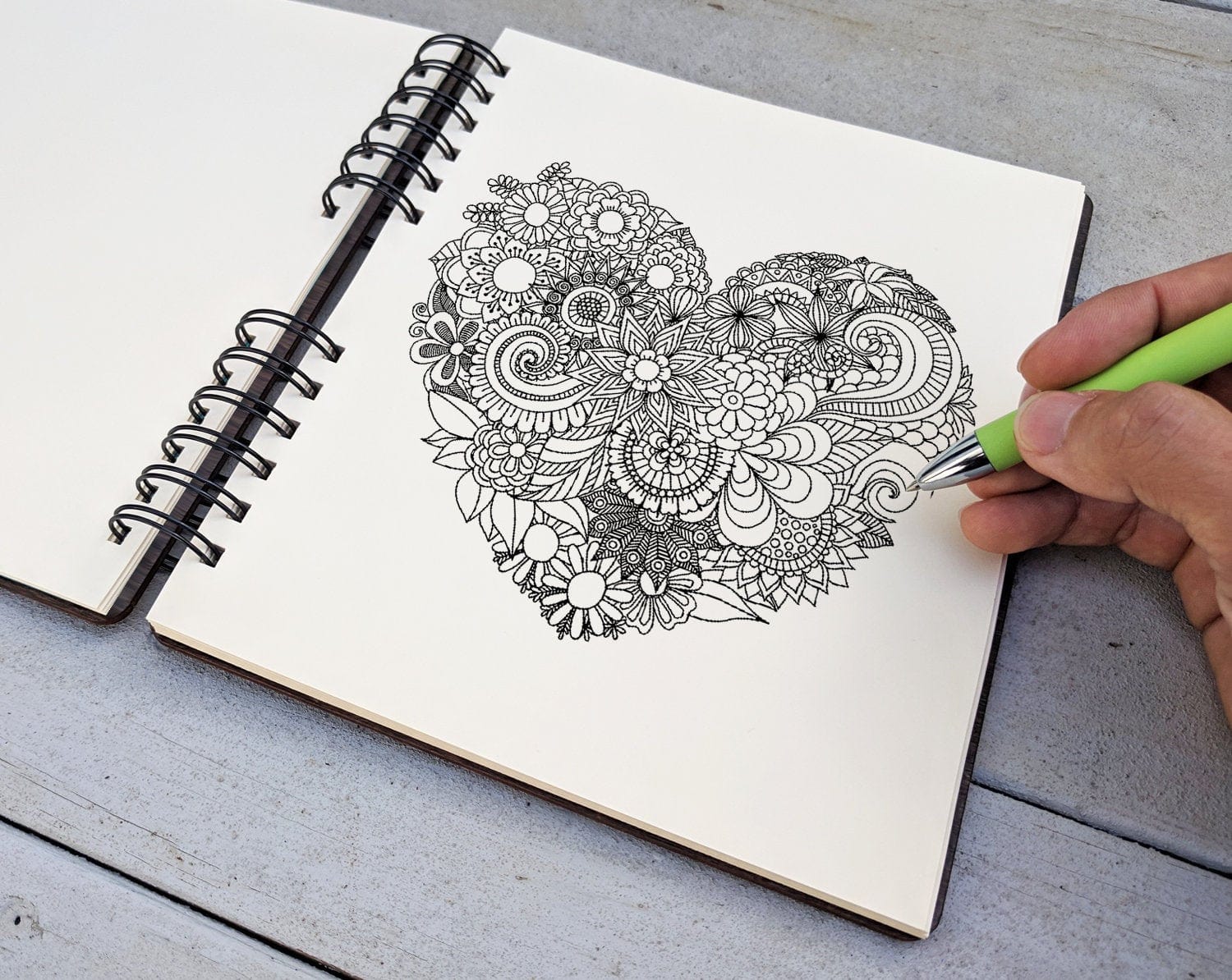 Custom Journals Heart Cutout | Journal