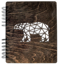 Custom Journals Polar Bear Journal Office School Notebook Writing Sketchbook for Girls Boys Woman Men Friend Laser Cut Cocoa Wood Hardcover Travel Book Gift