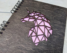 Custom Journals Unicorn Journal for Girls Boys Cocoa Wooden Notebook for Women Men Travel School Writting Sketchbook Graduation Teen Birthday Diary Gift