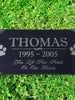 Custom Memorials Classic Paws Design for Cat or Dog | Memorial Marker