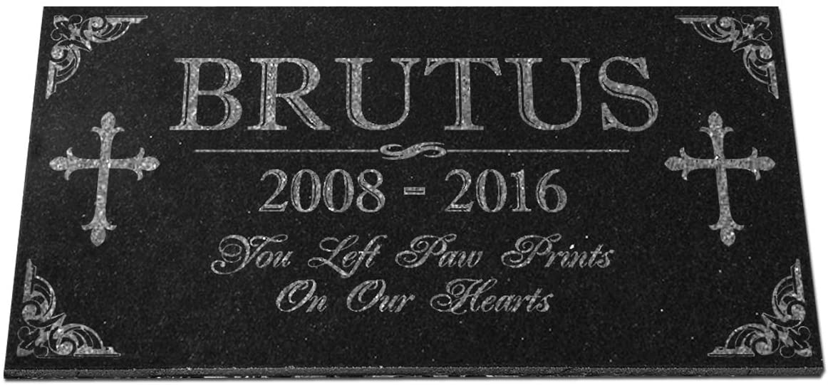 Custom Memorials Cross with Quote | Memorial Stone