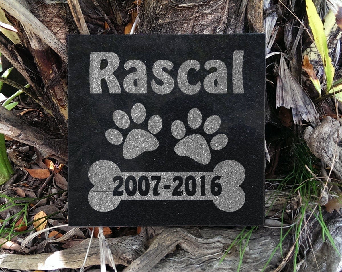 Custom Memorials Dog Bone | Memorial Stone