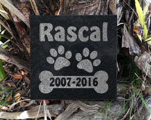 Custom Memorials Dog Bone | Memorial Stone
