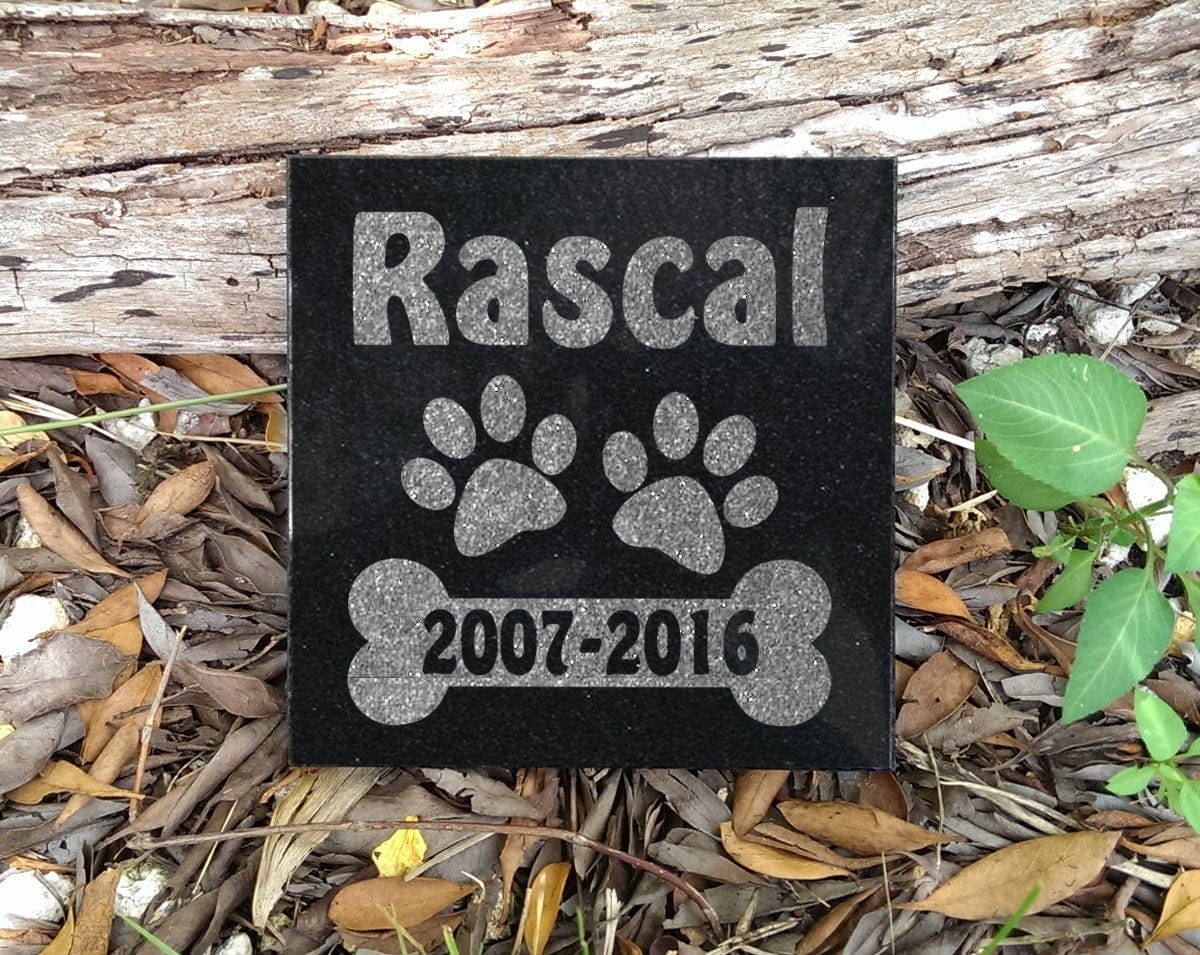 Custom Memorials Dog Bone | Memorial Stone
