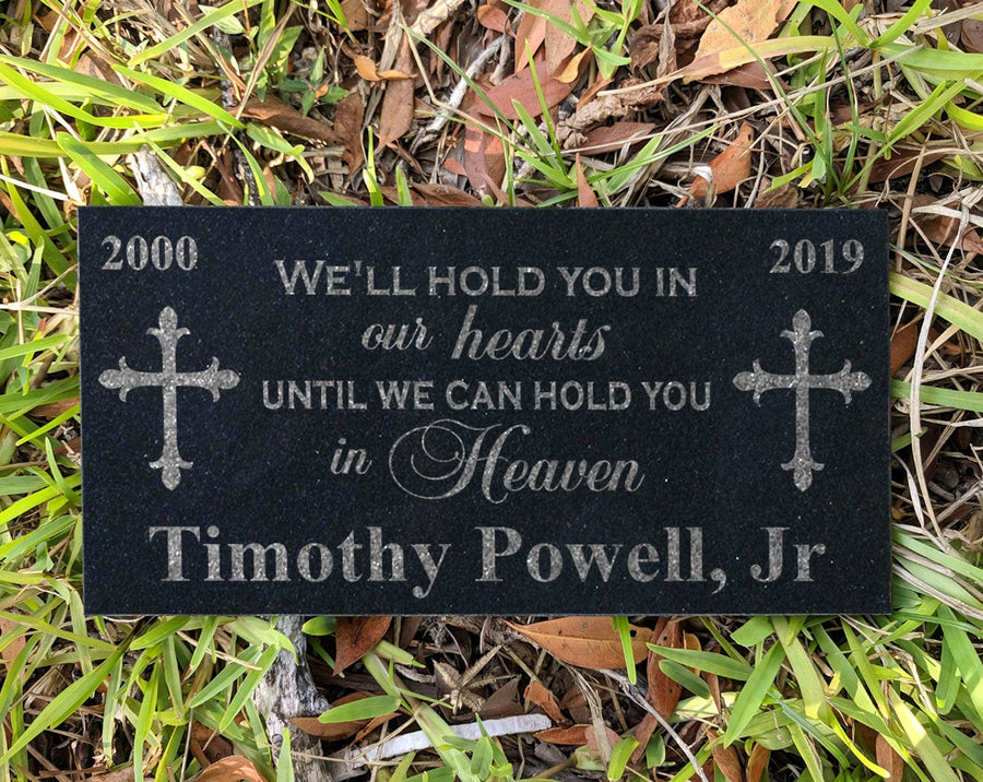 Memorial Stone | Hold You In Our Hearts Until We Can Hold You In Heaven | Sympathy gift order | Memorial Garden Stone | Remembrance Tree Marker