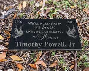 Custom Memorials Dove or Cross | Memorial Plaque