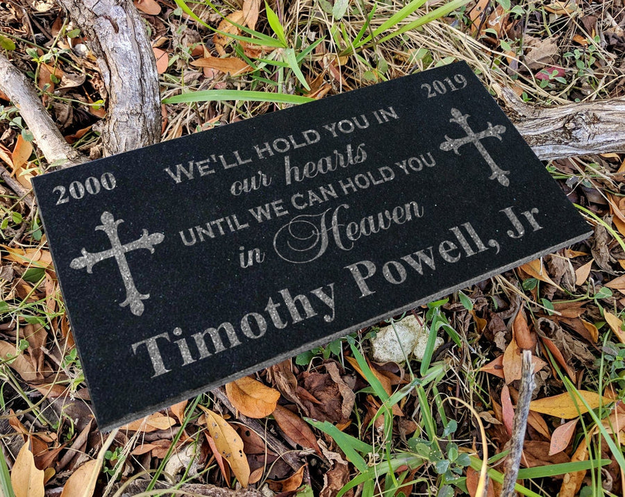 Memorial Stone | Hold You In Our Hearts Until We Can Hold on sale You In Heaven | Sympathy gift | Memorial Garden Stone | Remembrance Tree Marker