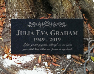 Custom Memorials Fancy Motif or In Loving Memory | Memorial Stone