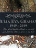 Custom Memorials Fancy Motif or In Loving Memory | Memorial Stone