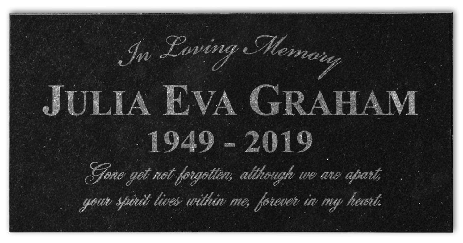 Custom Memorials Fancy Motif or In Loving Memory | Memorial Stone