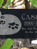 Custom Memorials Heart Paws Design for Dog or Cat | Grave Stone