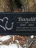 Custom Memorials Horse Heart Horsehoe Design | Grave Marker