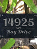 Custom Memorials House Address Plaque Black Granite