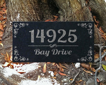 Custom Memorials House Address Plaque Black Granite
