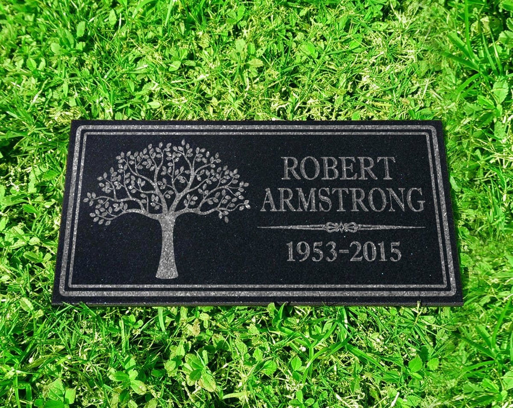 Memorial Stone Tree fo Life Personalized In Loving Memory Granite ...