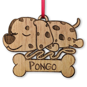 PET GIFTS Dalmatian Custom Ornament for Dog Bone Gift for New Pet Best Friend National Dog Day Present Idea for Pet Owners Birthday Gift for Husband