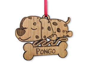 PET GIFTS Dalmatian Custom Ornament for Dog Bone Gift for New Pet Best Friend National Dog Day Present Idea for Pet Owners Birthday Gift for Husband