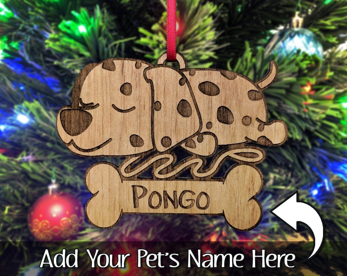 PET GIFTS Dalmatian Custom Ornament for Dog Bone Gift for New Pet Best Friend National Dog Day Present Idea for Pet Owners Birthday Gift for Husband