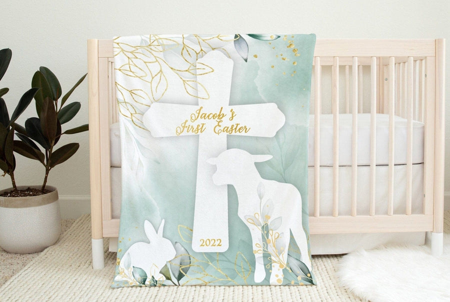 Personalized Baby Blanket – Custom Name Blanket For Boys & Girls, Perfect Newborn Baptism Gift For Parents & Grandparents - View #6