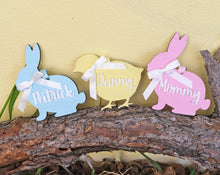 EASTER Personalized Easter Basket Name Tag for Kids Boys Girls Wooden Bunny First Easter Gift Tag Rabbit or Chick Decor Custom Laser Cut Ornament