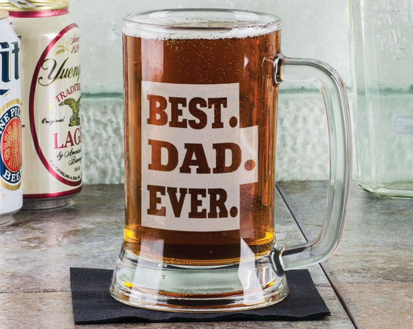 Best Dad Ever Beer Libbey Glass Can Cups 16 Oz Iced Cup Perfect for Fathers  Day Gift for Dads, Fathers Comes With Lid and Straw 