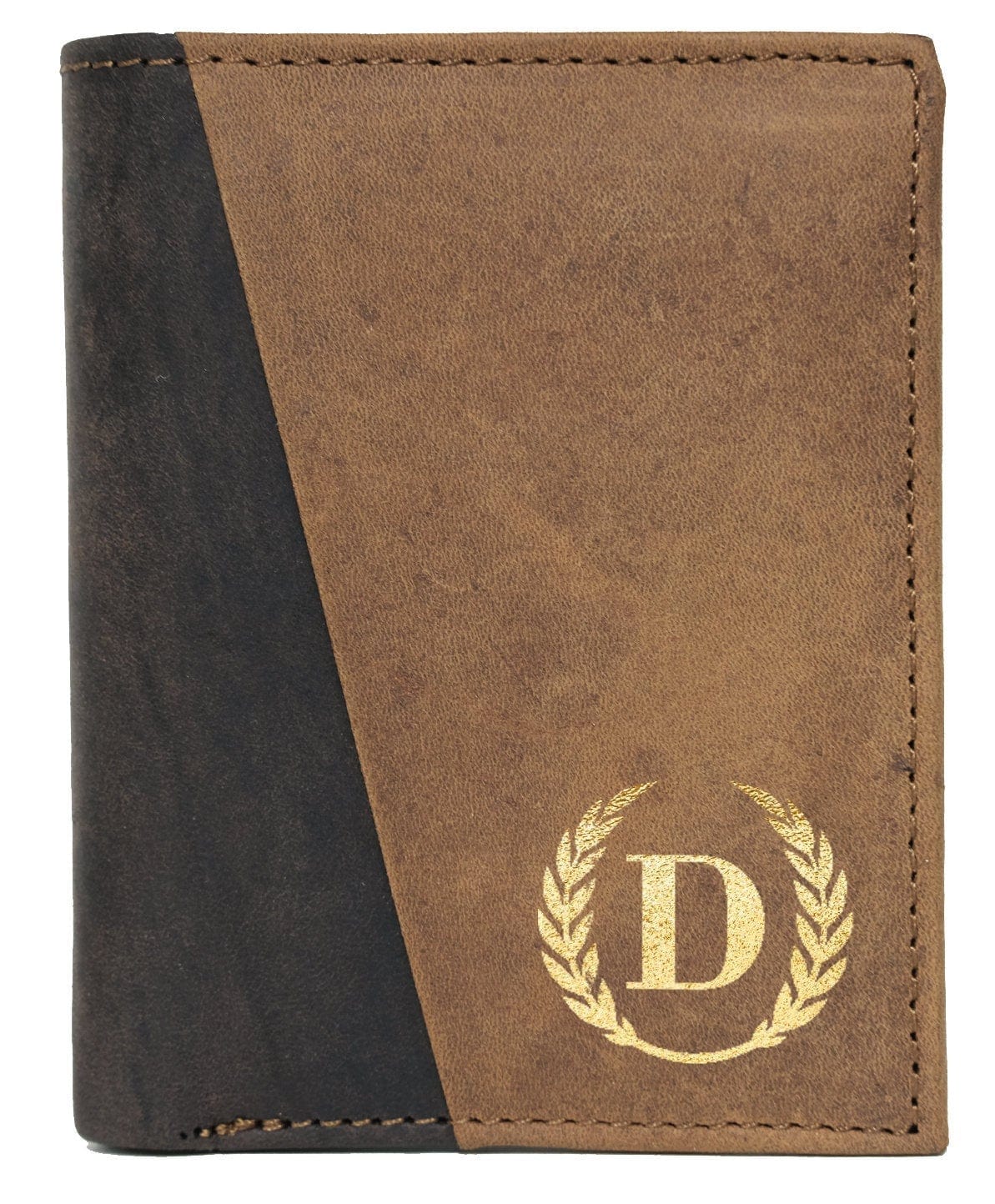FOR DAD & GRANDPA Bifold or Trifold RFID Genuine Leather Personalized Wallet with Gold Foil Grandfather Gifts To My Son From Dad Mom Best Grandpa Womens Gift