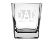FOR DAD & GRANDPA Custom Engraved One Whiskey Best Dad Birthday Gift for Brother from Sister Bachelor Party Decorations for Young Men Women Scotch Rock Glass