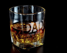 FOR DAD & GRANDPA Custom Engraved One Whiskey Best Dad Birthday Gift for Brother from Sister Bachelor Party Decorations for Young Men Women Scotch Rock Glass