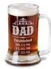FOR DAD & GRANDPA Dad Gift Daddy New Dad Beer Mug 16 Oz  Engraved Beer Glass Father's Day Gift Idea Etched from daughter son and wife for Fathers Day