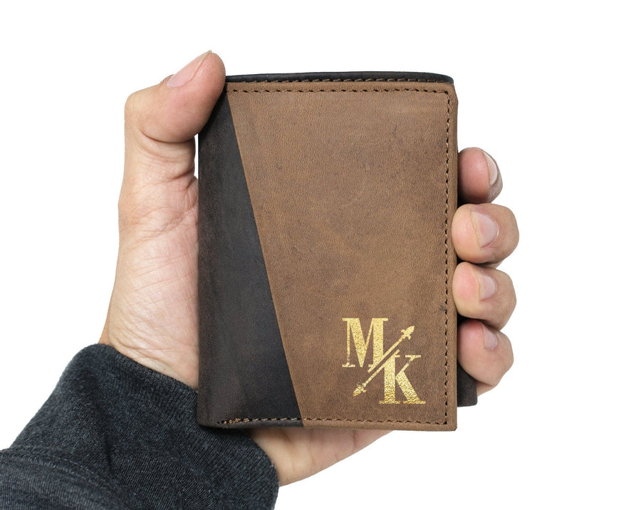 Leather Bifold Wallet, Men’s Wallet, Custom Wallet, Personalized Wallet, Gift order for men, Gift for Dad, Gift for Son, Gift for Child