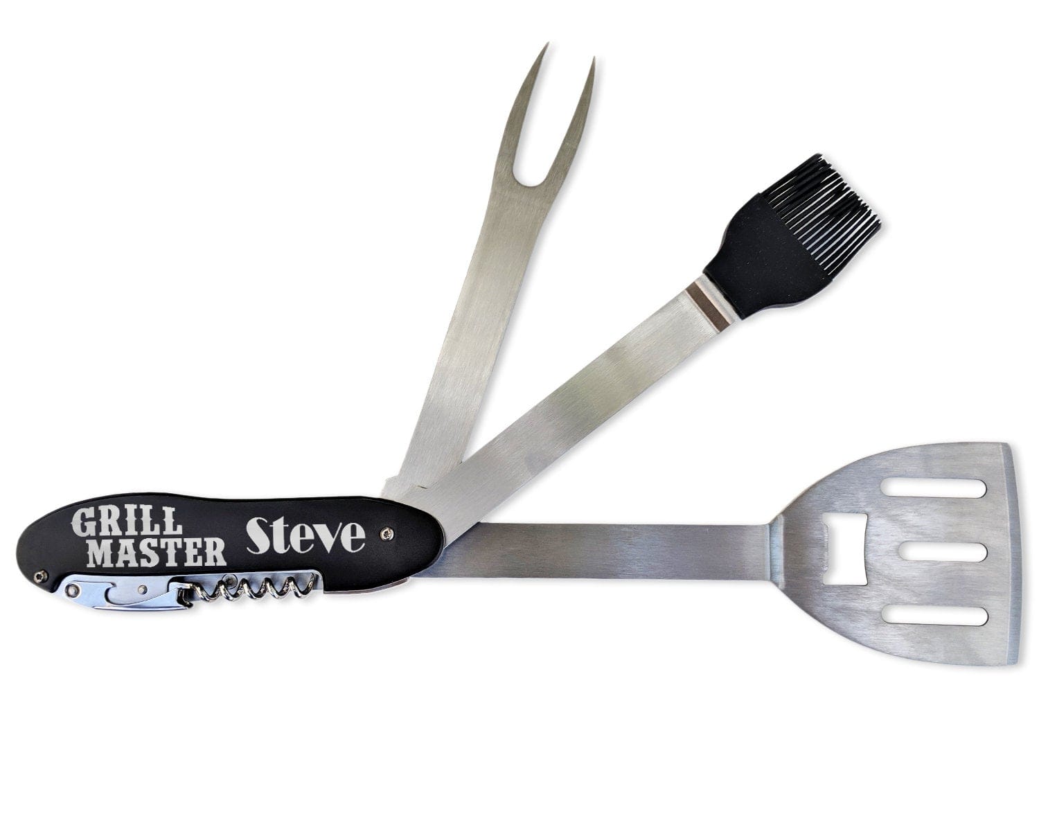 FOR DAD & GRANDPA Grill Master Dad Daddy Fathers Day BBQ Multi Tools Kit Father of Bride Groom Gift Idea Best Cook Chef Ever Birthday Anniversary Husband Idea