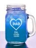 FOR DAD & GRANDPA Heart Mom Dad Gift Idea Personalized Mason Jars Engraved Christmas Gift for Mother Father Uncle Aunt Grandpa Grandma Mug Christmas Glasses