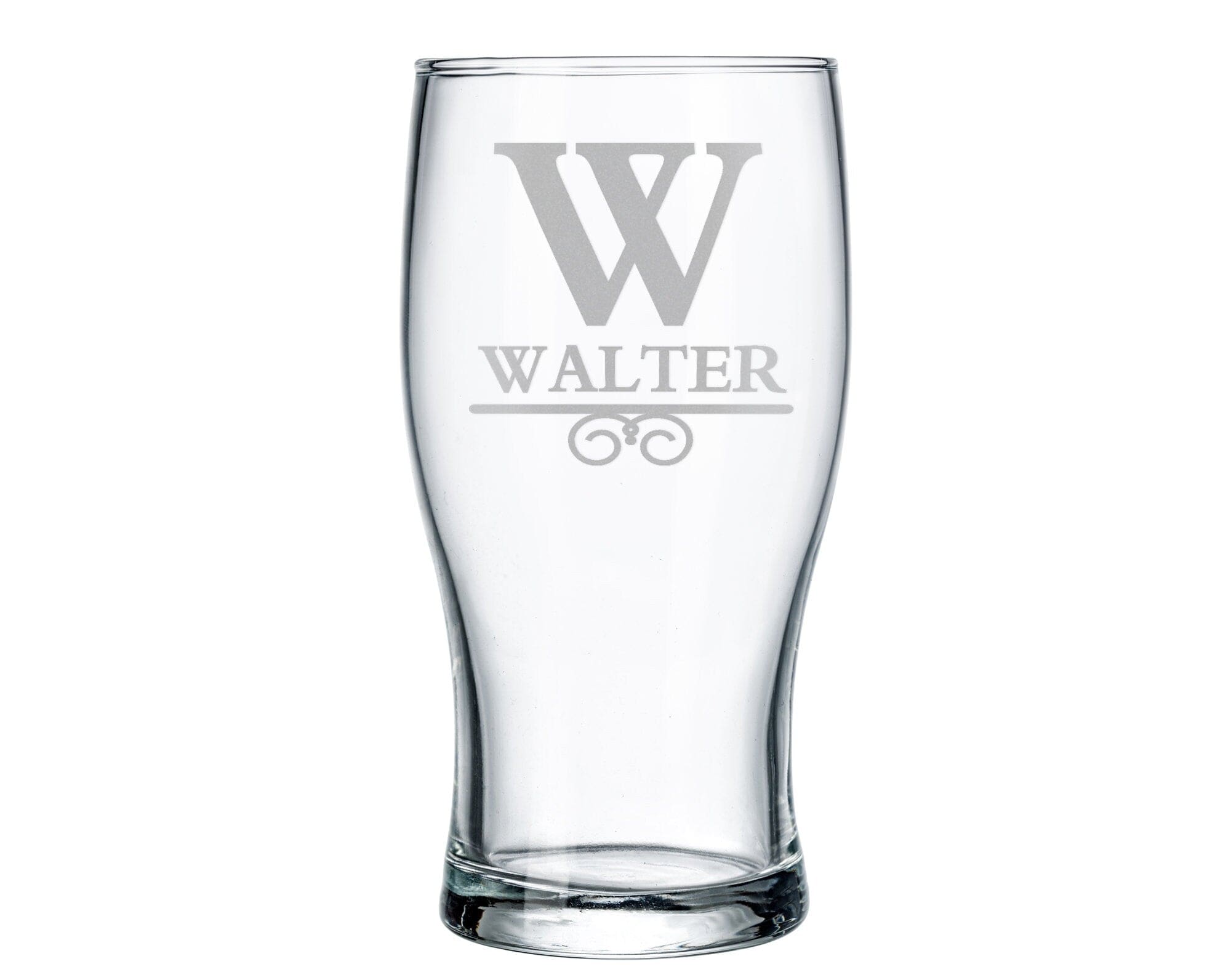 FOR DAD & GRANDPA Lager Monogrammed 20oz Personalized Beer Glass