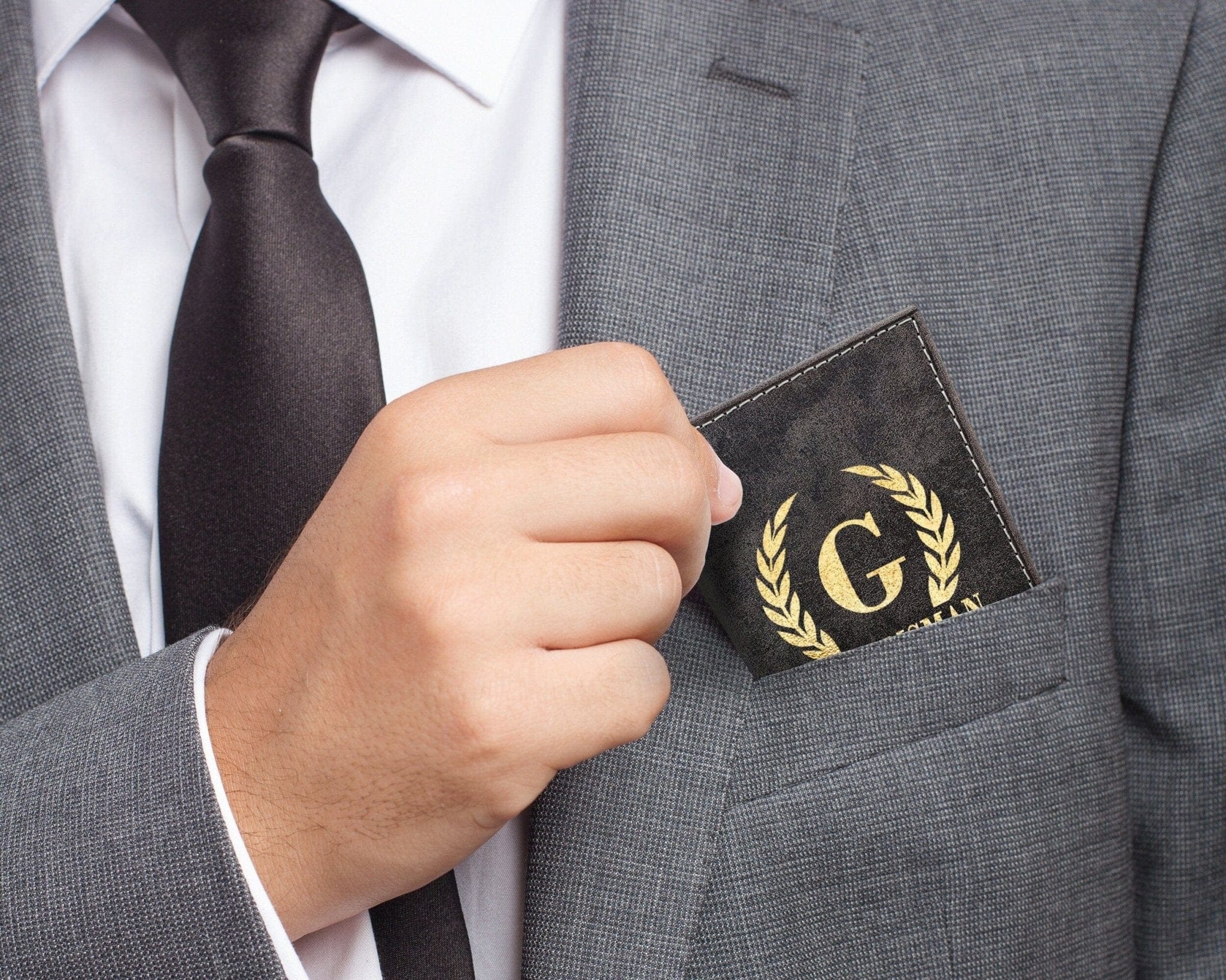 FOR DAD & GRANDPA RFID Blocking Slim Black or Brown Wallet Personalized Gold Foil Monogram 70th Birthday Gift for Men Dad Women from Daughter Genuine Leather