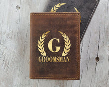 FOR DAD & GRANDPA RFID Blocking Slim Black or Brown Wallet Personalized Gold Foil Monogram 70th Birthday Gift for Men Dad Women from Daughter Genuine Leather