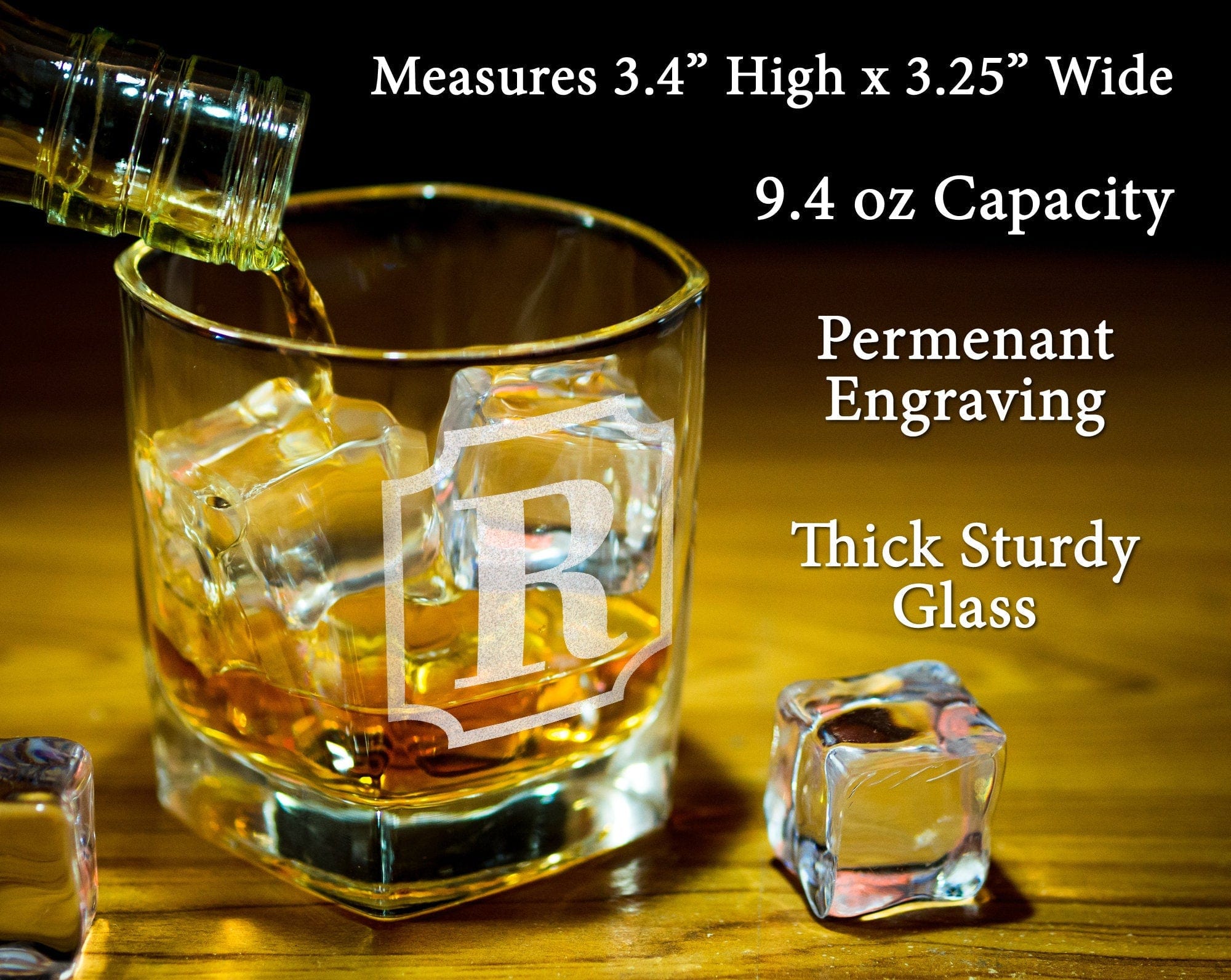 FOR DAD & GRANDPA Scotch Engraved Whiskey Decanter Engraved Sets for Groomsman Wedding Party Custom Bourbon Vintage Birthday Gift Monogrammed Glasses for Dad