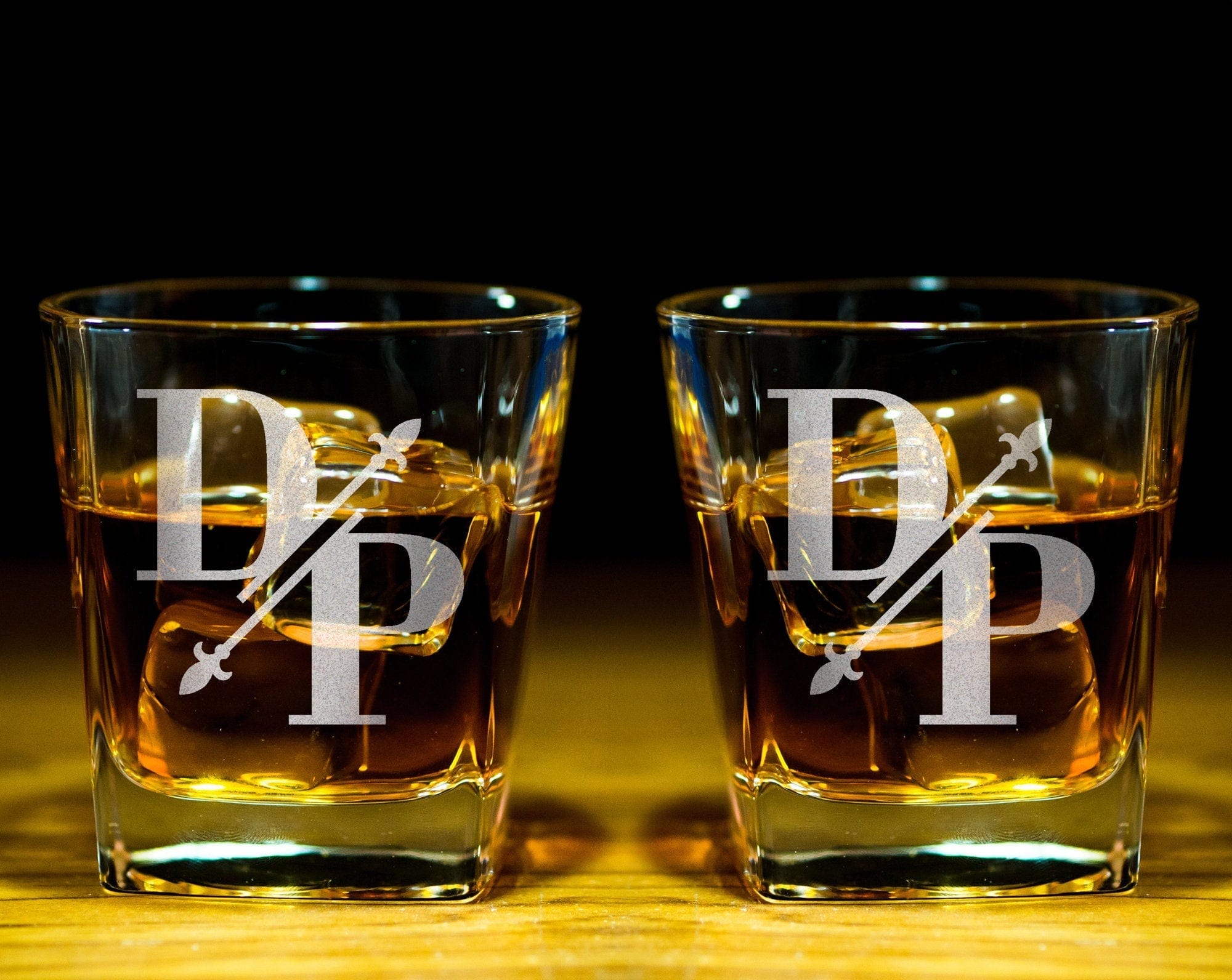 FOR DAD & GRANDPA Whiskey Bourbon Glasses Personalized Monogrammed Set Rock Glass Decanter Gifts for Him Best Man Groomsmen Proposal Gift Father in Law Idea