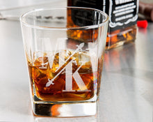 FOR DAD & GRANDPA Whiskey Bourbon Glasses Personalized Monogrammed Set Rock Glass Decanter Gifts for Him Best Man Groomsmen Proposal Gift Father in Law Idea